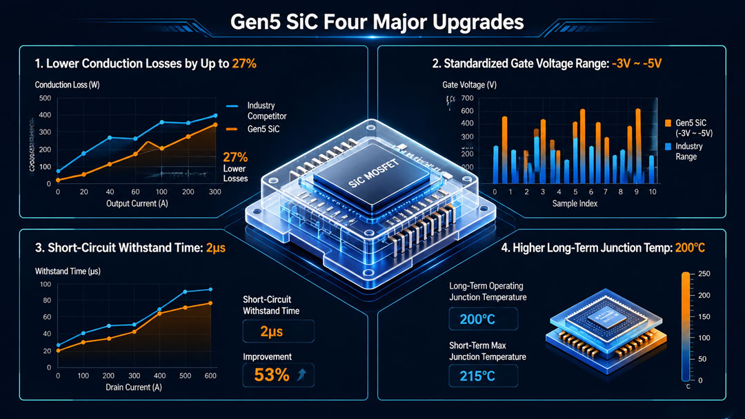 New-Generation SiC MOSFET Fully Upgraded: Interpretation of Automotive-Grade Module Maintenance and Application Adaptation
