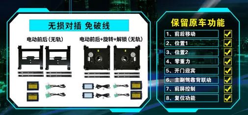 DENZA D9 Mid-Row Screen Control System (Trackless, OEM Function Retained)