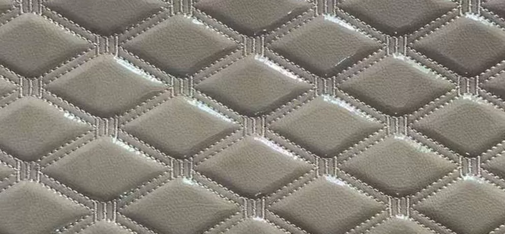 Quilted Leather Roll Material