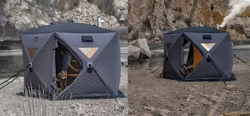 Winter Fishing & Outdoor Automatic Roof Tent – Double-Person, Heated and Windproof