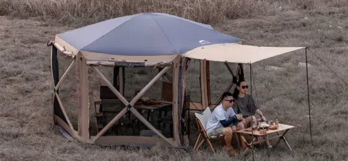Wildland Hexagonal Modular Tent – Portable Folding Automatic Sunshade Tent