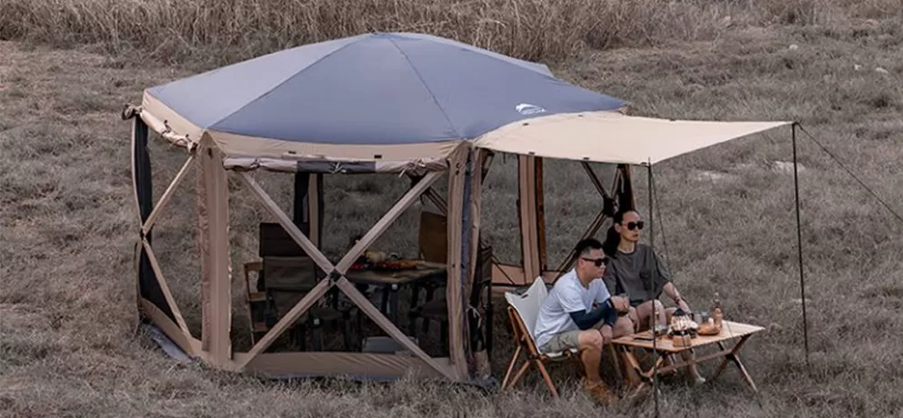 Wildland Hexagonal Modular Tent – Portable Folding Automatic Sunshade Tent