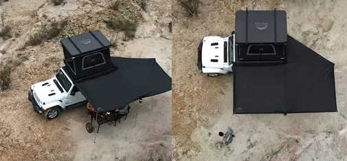 270° Side Rooftop Tent Canopy