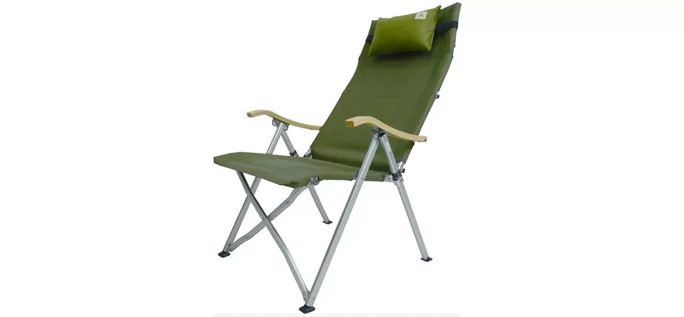 Beach Chair with Foldable Backrest – Aluminum Alloy, Enlarged & Widened