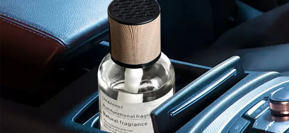 Double Arch Wooden Cap Car Air Freshener Perfume