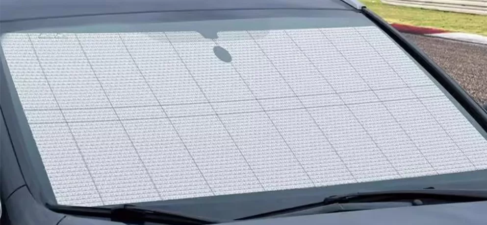PE Gradient Car Sunshade