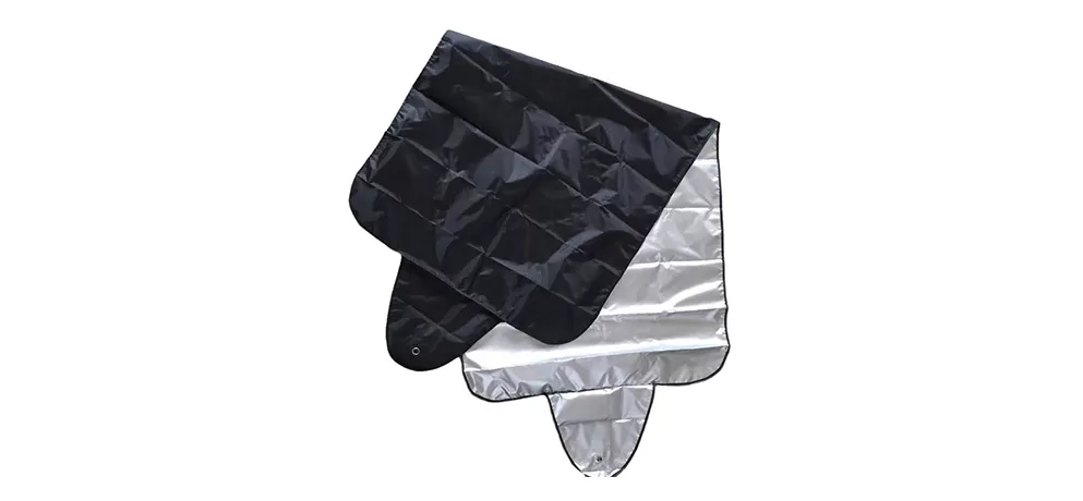 Silver-Coated Car Sun & Snow Shield – Front Windshield Dust and Snow Protector