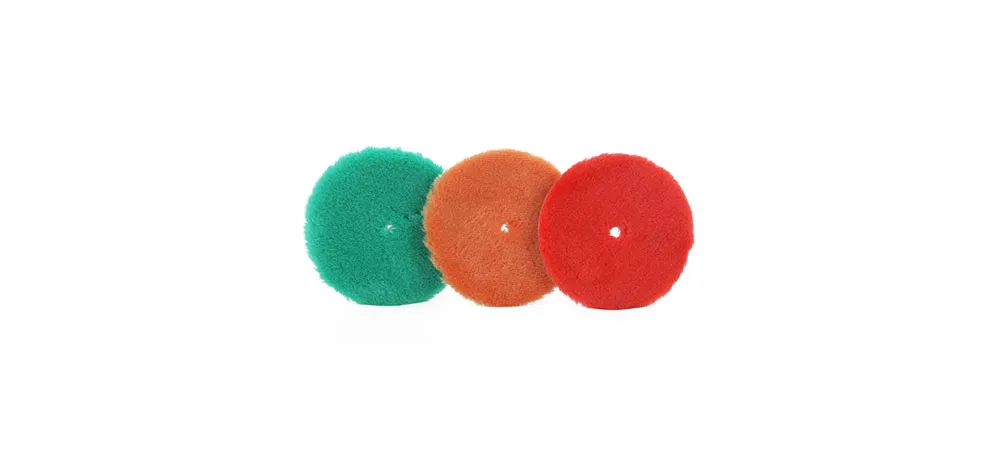Three-Color Wool Polishing Pad Set
