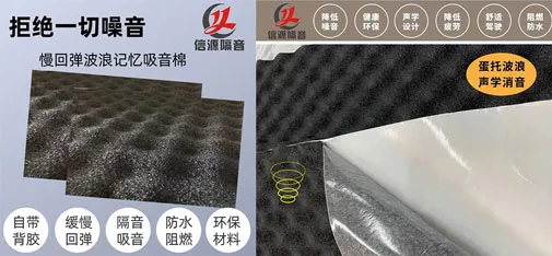 Slow Rebound Wave Acoustic Foam