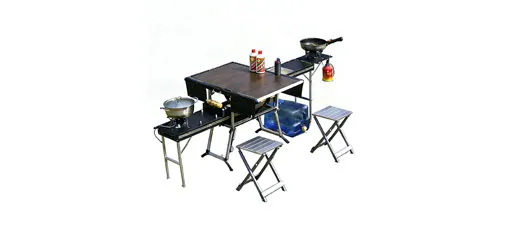 Portable Camping Kitchen Setup