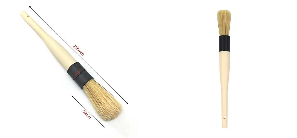 Milky White Automotive Cleaning Brush