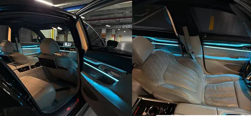 Zhongya Chelian BMW 7 Series Piano Black Galaxy Ambient Light