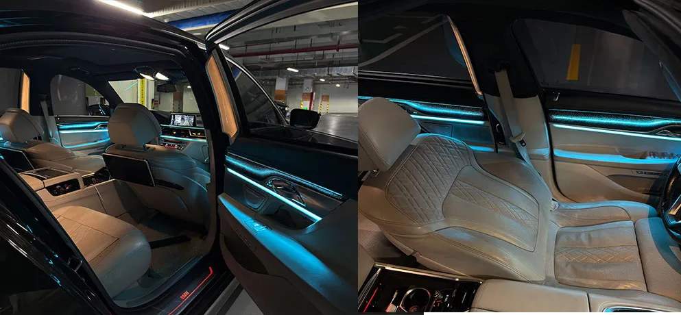 Zhongya Chelian BMW 7 Series Piano Black Galaxy Ambient Light