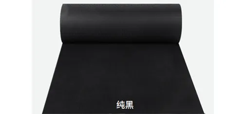 WEISHI Wear-Resistant King Floor Mats Pure Black