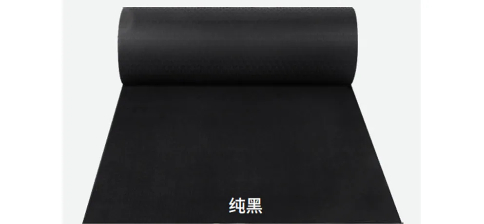 WEISHI Wear-Resistant King Floor Mats Pure Black