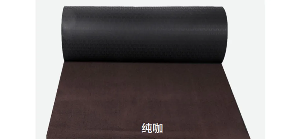 WEISHI Pure Coffee Color Wear-Resistant King Floor Mats