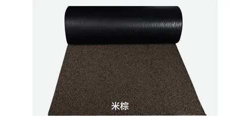 WEISHI Beige Brown Silk Loop Floor Mats