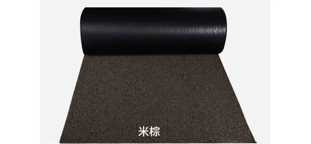 WEISHI Beige Brown Silk Loop Floor Mats