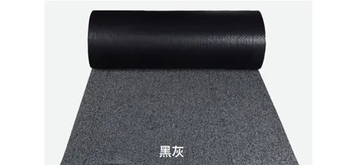WEISHI Black and Grey Silk Loop Floor Mats