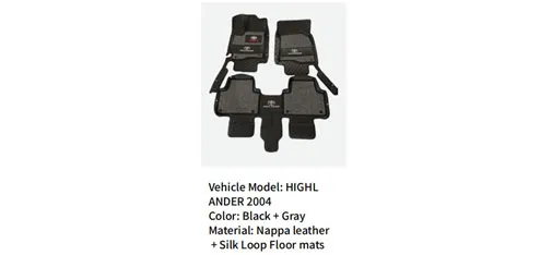 WEISHI Highlander 2004 Export Finished Product Series