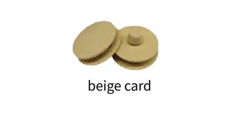 WEISHI Beige Card Floor Mat Fasteners