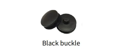 WEISHI Black Buckle Floor Mat Fasteners