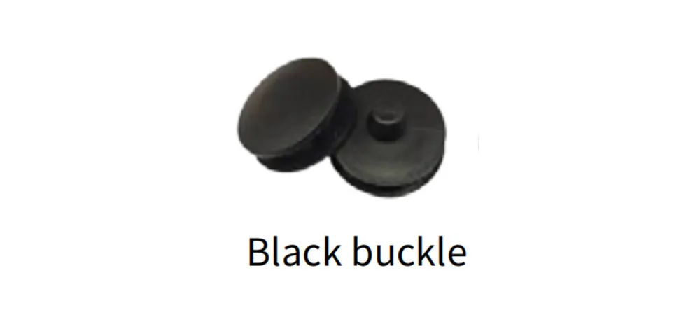 WEISHI Black Buckle Floor Mat Fasteners