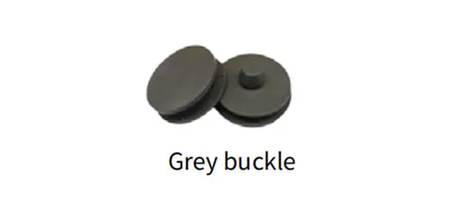 WEISHI Grey Buckle Floor Mat Fasteners