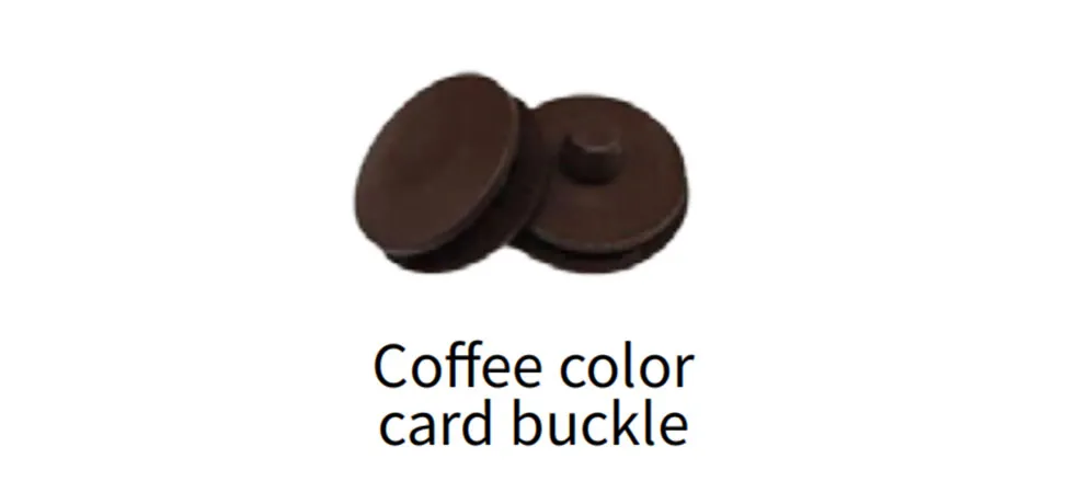 WEISHI Coffee Color Card Buckle Floor Mat Fasteners