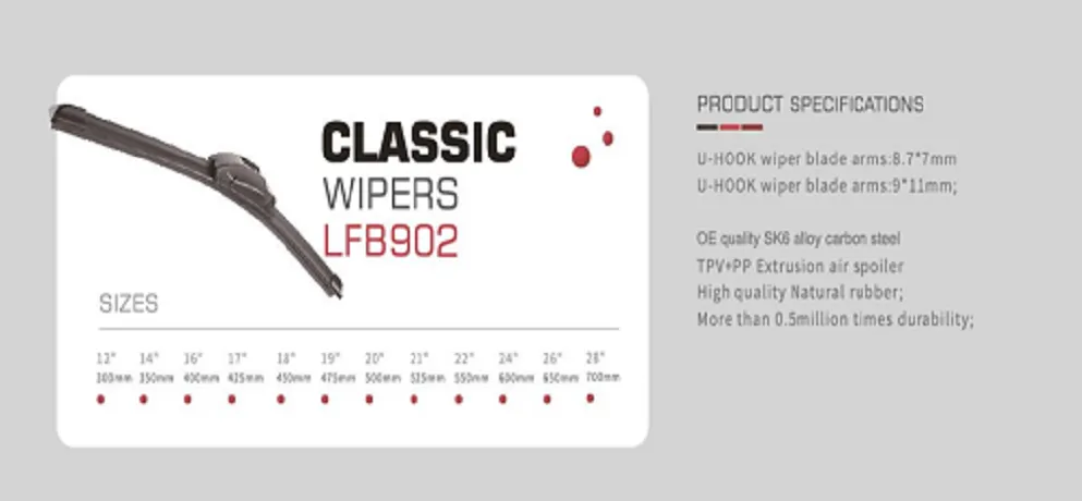 LIJIE LFB902 Classic Windshield Wiper