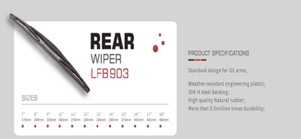 LIJIE LFB903 Rear Windshield Wiper