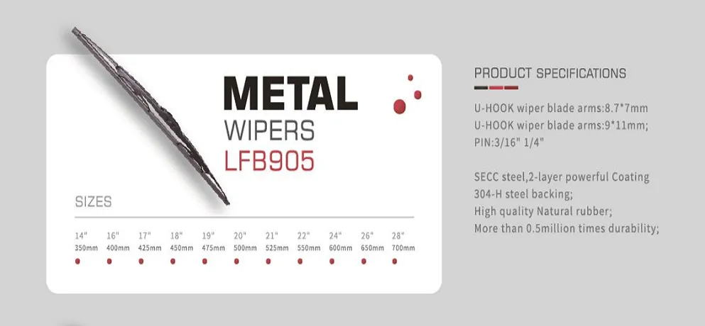 LIJIE LFB905 Metal Windshield Wiper
