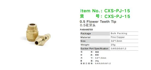 Car Sir CXS-PJ-15 0.5 Flower Teeth Tip