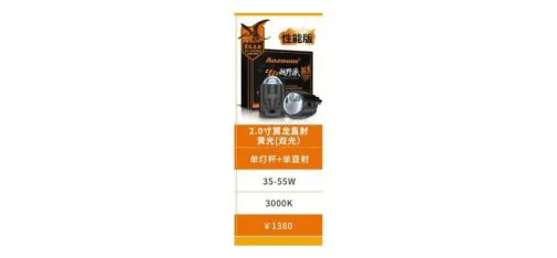 Aozoom Golden-Eye Fog Light 2.0 Inch Wyvern Direct Dual Yellow Light
