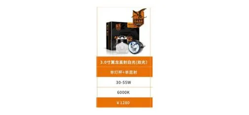 Aozoom Golden-Eye Fog Light 3.0 Inch Wyvern Direct Dual White Light