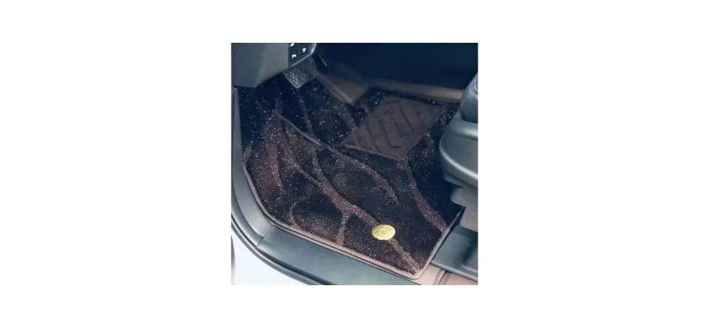 Dongshan Carpet Mat Material Glitter Coffee