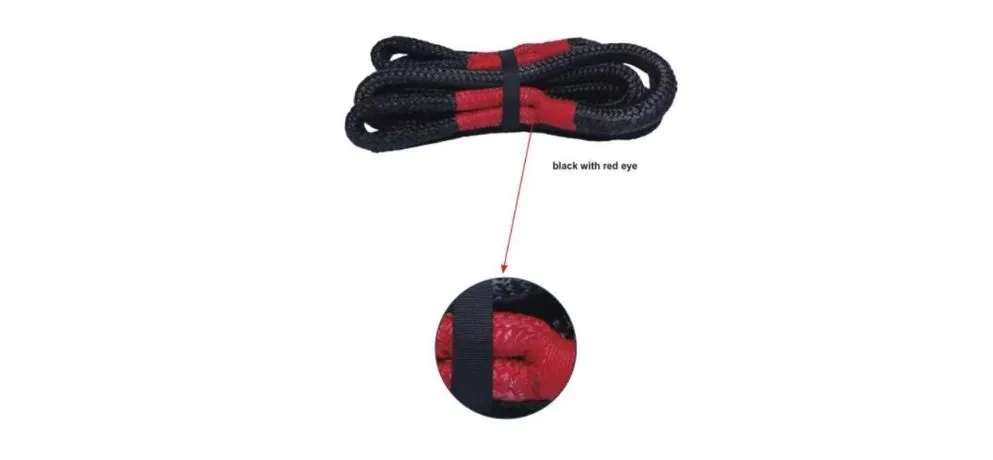 Froce X Black With Red Eye Recovery Tow Rope