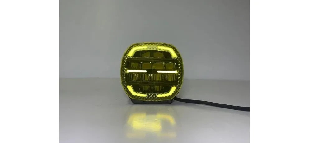 Froce X Yellow Halo Square LED Auxiliary Light