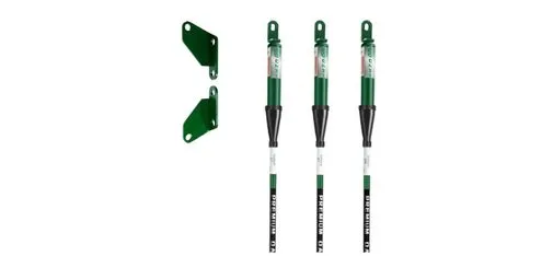 QAZZ Green Antenna Bracket with Shock Absorber Antenna Rod Set