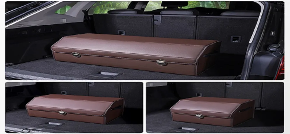 Zhimeizhuohang Brown Car Trunk Storage Box
