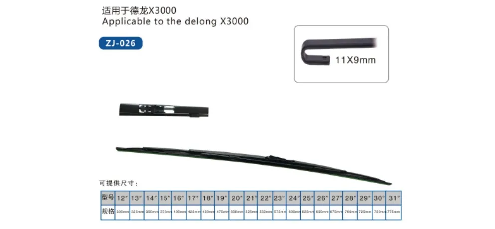 ZHIJIE Rear Wiper for Honda Fit