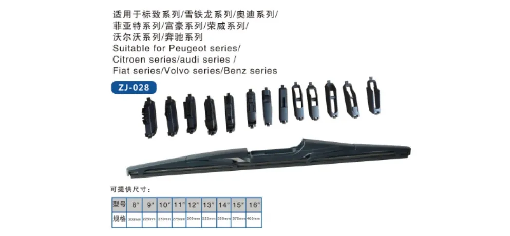 ZHIJIE Rear Wiper for Nissan Livina