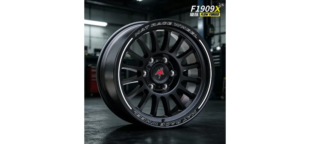 MAT Race Wheel F1909X Motorsport Alloy Wheel - Black & Red