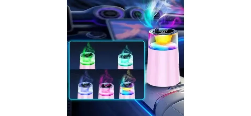 RGB LED Colorful Ambient Car Aromatherapy Diffuser USB Powered