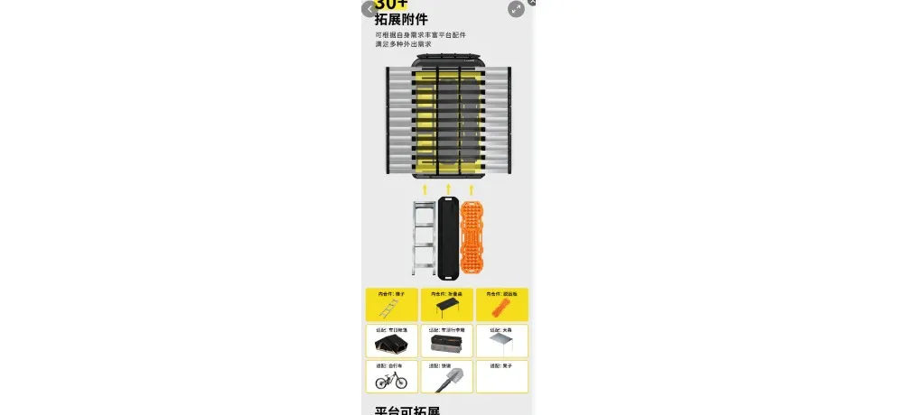 Zhuangjiwoniu Expandable Roof Rack Platform