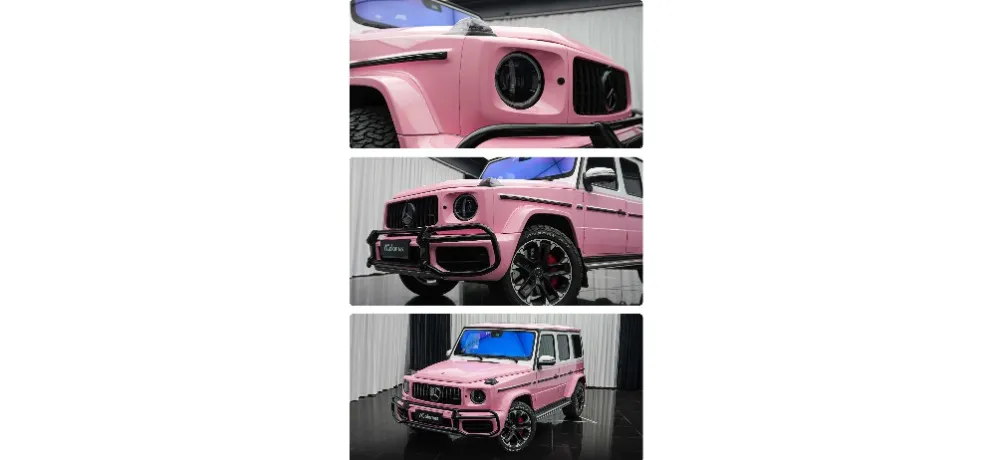 Acolor Color Change Film Wrap - Bright Pink