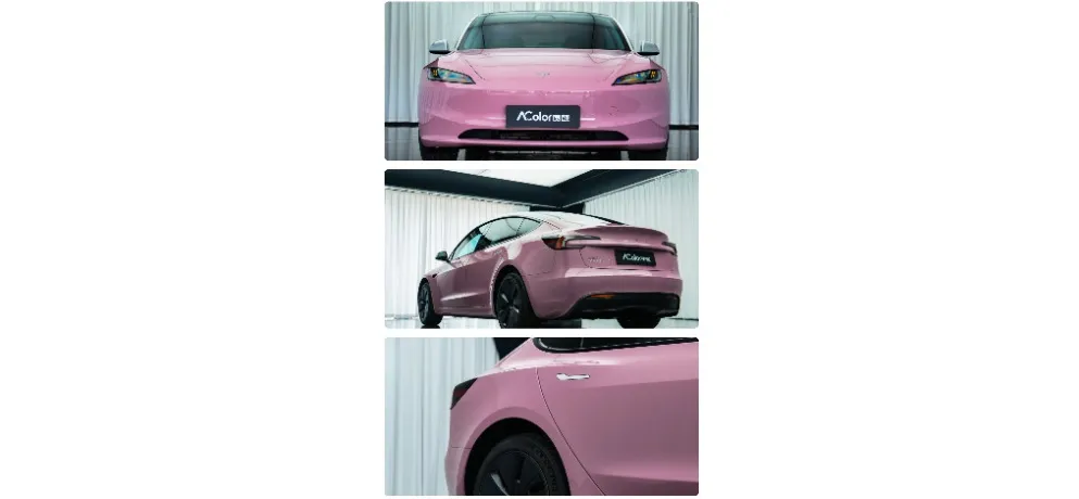 Acolor Color Change Film Wrap - Rose Pink