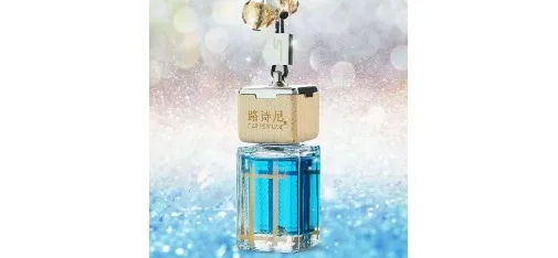 Lushini Rhinestone Crystal Car Perfume Pendant