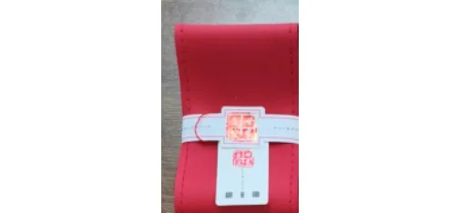 Shengshi Huangjia Hand-Stitched Steering Wheel Cover - Red