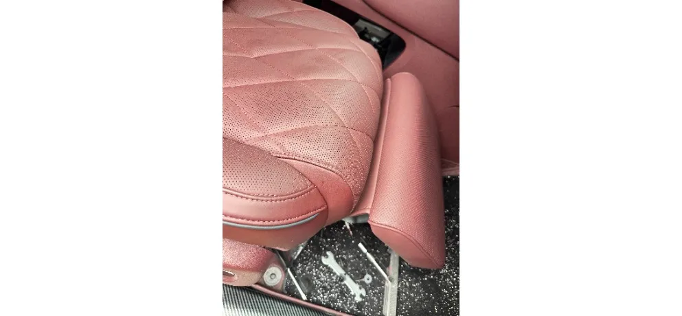 Yuetuo Electric Massage Leg Rest Car Seat - Beige Contour